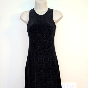 90s Y2K Stretchy Embossed Floral Velvet Maxi dress